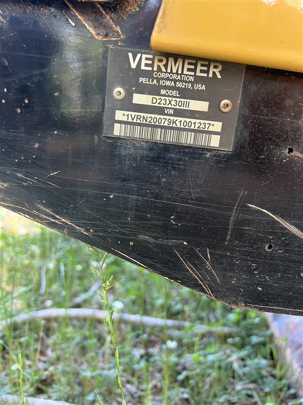 2019 Vermeer D23X30III Directional Drill