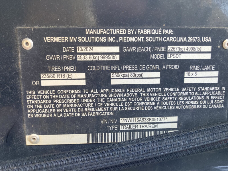 2025 Vermeer LP 573 SDT Vacuum Excavator